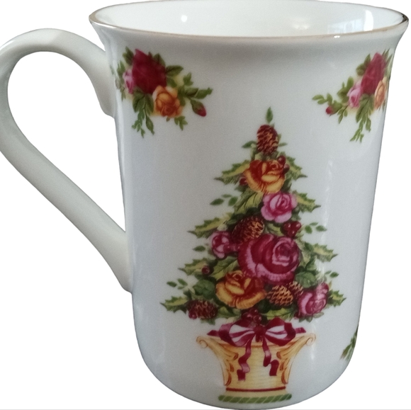 Royal Albert Old Country Roses Holiday Christmas Tree Mug Bone China England - Picture 5 of 8